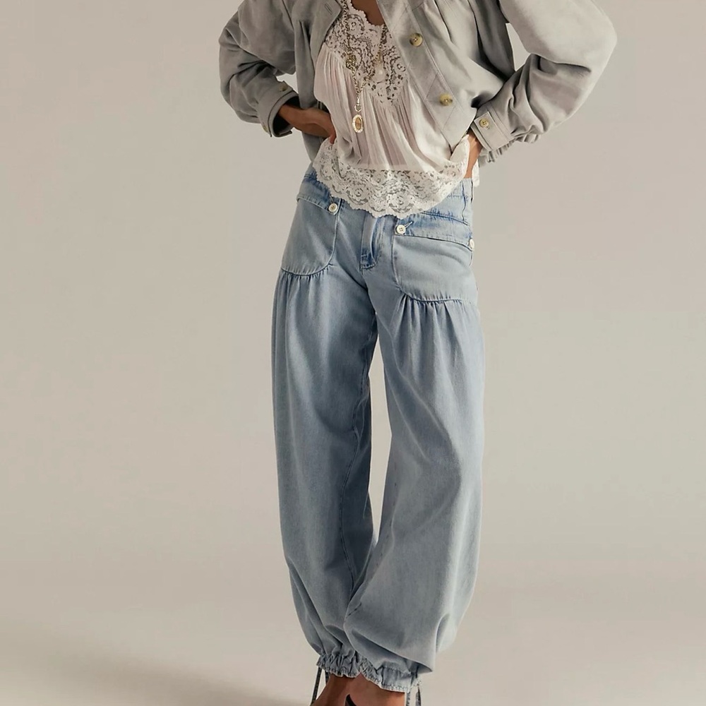 We The Free Denim Wide-Leg Jeans